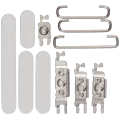 Hard Buttons (Power / Volume / Switch) For iPhone 17 Pro / 17 Pro Max (Silver)  