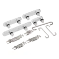 Hard Buttons (Power / Volume / Switch) For iPhone 17 Pro / 17 Pro Max (Silver)  