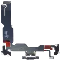 Charging Port Flex Cable With Board For iPhone 15 Plus (Genuine OEM) (Black)