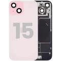 Back Glass w/ MagSafe Magnet & NFC & Flashlight Flex For iPhone 15 (Used OEM Pull: Grade A) (Pink)