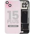 Back Glass w/ MagSafe Magnet & NFC & Flashlight Flex For iPhone 15 Plus (Aftermarket) (Pink) (No Logo)