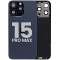 Back Glass w/ MagSafe Magnet & NFC & Flashlight Flex For iPhone 15 Pro Max (Used OEM Pull: Grade C) (Blue Titanium)