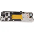 OLED Assembly With Frame Compatible (With Fingerprint Sensor) For Google Pixel 9A (Refurbished) (Porcelain)