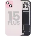 Back Glass w/ MagSafe Magnet & NFC & Flashlight Flex For iPhone 15 Plus (Used OEM Pull: Grade A) (Pink)