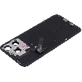Back Glass w/ MagSafe Magnet & NFC & Flashlight Flex For IPhone 15 Pro Max (Genuine OEM) (Black Titanium)