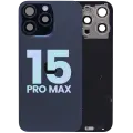Back Glass w/ MagSafe Magnet & NFC & Flashlight Flex For IPhone 15 Pro Max (Service Pack) (Blue Titanium)