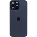 Back Glass w/ MagSafe Magnet & NFC & Flashlight Flex For iPhone 15 Pro Max (Genuine OEM) (Blue Titanium) (UK / EU Version )