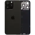Back Glass w/ MagSafe Magnet & NFC & Flashlight Flex For iPhone 15 Pro Max (Genuine OEM) (UK / EU Version) (Black Titanium)