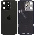Back Glass w/ MagSafe Magnet & NFC & Flashlight Flex For iPhone 15 Pro (Genuine OEM) (UK / EU Version) (Black Titanium)