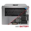 Top Case with Battery and Keyboard (ISO UK) For MacBook Pro 15" A1990 (2018-2019) (Space Gray)