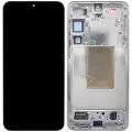 OLED Assembly With Frame For Samsung Galaxy S24 Plus (Used OEM Pull: Grade B) (Amber Yellow)