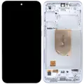 OLED Assembly With Frame For Samsung Galaxy S23 FE (US & International Version) (Used OEM Pull: Grade B) (Cream)
