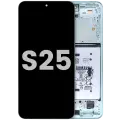 OLED Assembly With Frame For Samsung Galaxy S25 5G (US & International Version) (Used OEM Pull: Grade B) (Mint)
