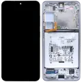 OLED Assembly With Frame For Samsung Galaxy S25 5G (US & International Version) (Used OEM Pull: Grade B) (Silver Shadow)