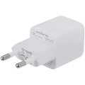 30W Dual-Port Wall Charger with GaN Fast Charging (USB-C + USB-A) (AmpSentrix Pro) (220V Euro) (Ultramarine)