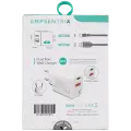 2 Plug - 20W USB Type C And USB Type A Wall Power Adapter (AmpSentrix) (220V Euro)