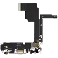 Charging Port Flex Cable For iPhone 15 Pro (Used OEM Pull) (White Titanium)