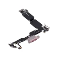 Charging Port Flex Cable For iPhone 15 Plus (Used OEM Pull) (Pink)