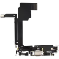 Charging Port Flex Cable For iPhone 15 Pro Max (Used OEM Pull) (Natural Titanium)