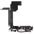 Charging Port Flex Cable For iPhone 15 Pro Max (Used OEM Pull) (Black Titanium)