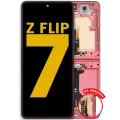 Inner OLED Assembly With Frame For Samsung Galaxy Z Flip 7 5G (US Version) (Refurbished) (Coral Red)