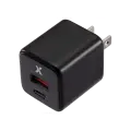 30W Dual-Port Wall Charger with GaN Fast Charging (USB-C + USB-A) (AmpSentrix Pro) (Black Titanium)