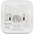30W Dual-Port Wall Charger with GaN Fast Charging (USB-C + USB-A) (AmpSentrix Pro) (Ultramarine)