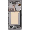 OLED Assembly With Frame For Samsung Galaxy S25 Ultra 5G (US & International) (Aftermarket Plus) (120Hz) (Titanium White Silver)