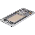 OLED Assembly With Frame For Samsung Galaxy S25 Ultra 5G (US & International) (Aftermarket Plus) (120Hz) (Titanium White Silver)