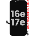 OLED Assembly For iPhone 17e / 16e With Light Sensor Flex Cable (Used OEM Pull: Grade A)
