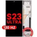 OLED Assembly With Frame For Samsung Galaxy S23 Ultra (US & International) (Aftermarket Plus) (120Hz) (Sky Blue)