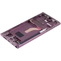 OLED Assembly With Frame For Samsung Galaxy S22 Ultra 5G (US & International Version) (Aftermarket Plus) (120Hz) (Burgundy)