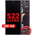 OLED Assembly With Frame For Samsung Galaxy S22 Ultra 5G (US & International Version) (Aftermarket Plus) (120Hz) (Phantom Black)