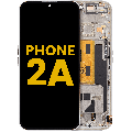 OLED Assembly With Frame For Nothing Phone (2a) (Refurbished) (White)