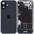 Back Glass w/ MagSafe Magnet & NFC & Flashlight Flex For iPhone 16 (Genuine OEM) (UK / EU Version) (Black)