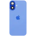 Back Glass w/ MagSafe Magnet & NFC & Flashlight Flex For iPhone 16 (Genuine OEM) (UK / EU Version) (Ultramarine)