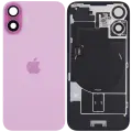 Back Glass w/ MagSafe Magnet & NFC & Flashlight Flex For iPhone 16 plus (Genuine OEM) (UK / EU Version) (Pink)
