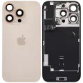 Back Glass w/ MagSafe Magnet & NFC & Flashlight Flex For iPhone 16 Pro (Service Pack) (Desert Titanium)