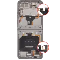 OLED Assembly With Frame For Motorola Razr 2026 / Razr 70 (XT2657 / 2026) (Refurbished) (Hematite)
