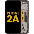 OLED Assembly With Frame For Nothing Phone (2a) (Refurbished) (Black)