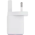 AmpSentrix 30W 2-in-1 USB-C / USB-A Wall Adapter (220V / UK Plug) (Pink)