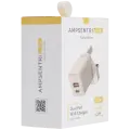 AmpSentrix 30W 2-in-1 USB-C / USB-A Wall Adapter (220V / UK Plug) (Desert Titanium)