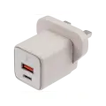 AmpSentrix 30W 2-in-1 USB-C / USB-A Wall Adapter (220V / UK Plug) (Desert Titanium)