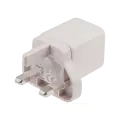 AmpSentrix 30W 2-in-1 USB-C / USB-A Wall Adapter (220V / UK Plug) (Desert Titanium)