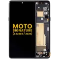 OLED Assembly With Frame For Motorola Moto Signature (XT2603-2 / 2026) (Refurbished) (Carbon)