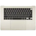 Top Case with Battery and Keyboard (ANSI US) For MacBook Air 15" A3241 (2025) (Used OEM Pull: Grade A) (Starlight)