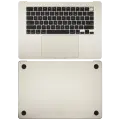 Top Case with Battery and Keyboard (ANSI US) For MacBook Air 15" A3241 (2025) (Used OEM Pull: Grade A) (Starlight)