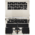 Top Case with Battery and Keyboard (ANSI US) For MacBook Air 15" A3114 (2024) (Used OEM Pull: Grade A) (Starlight)