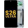 OLED Assembly With Frame For Samsung Galaxy S26 Ultra 5G (US & International) (Refurbished) (Silver Shadow)
