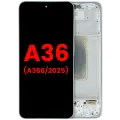 OLED Assembly With Frame For Samsung Galaxy A36 5G (A366 / 2025) (Aftermarket Plus) (Lime)